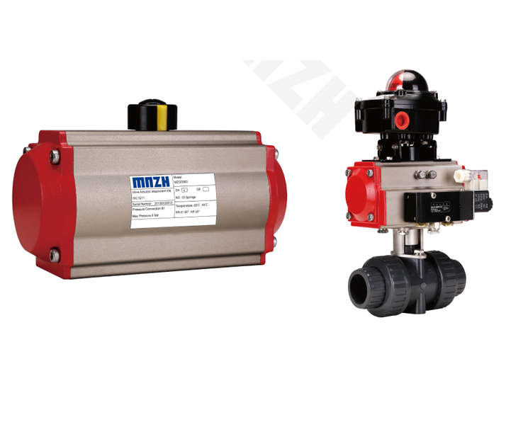 Pneumatic UPVC Ball Valve  (CPVC,UPVC,PP,PVDF)