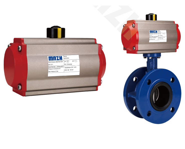 Pneumatic  Butterfly Valve (WCB,304,316,316L) 